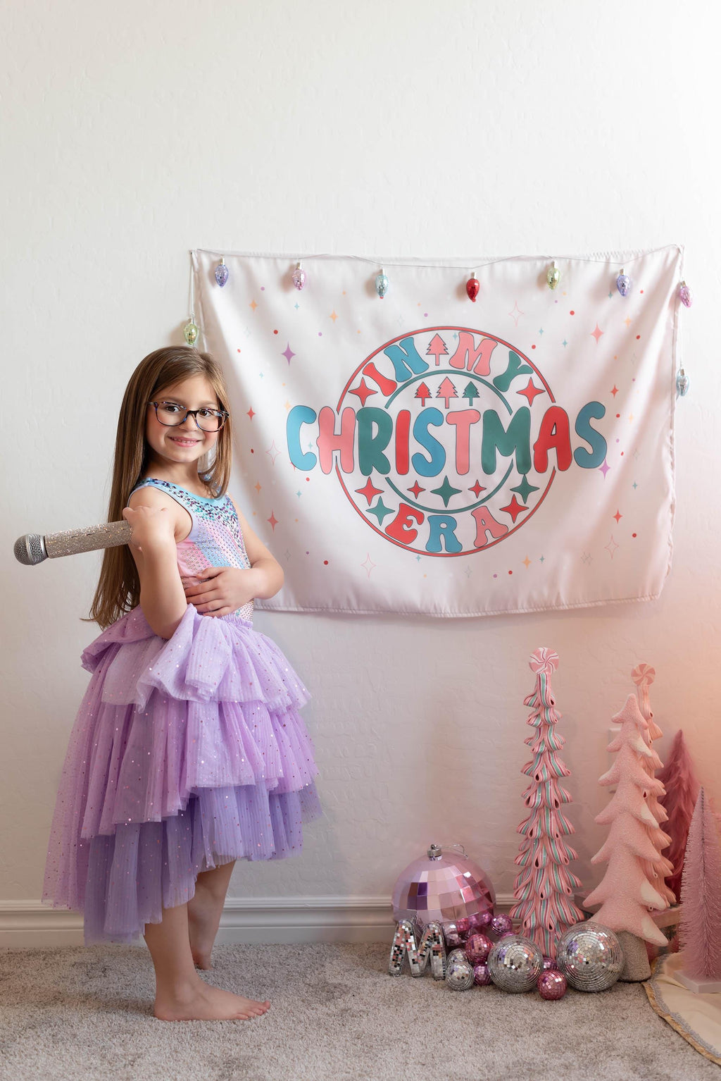Christmas Banner, In My Christmas Era, Festive Kids Fabric Tapestry,  Room Decor