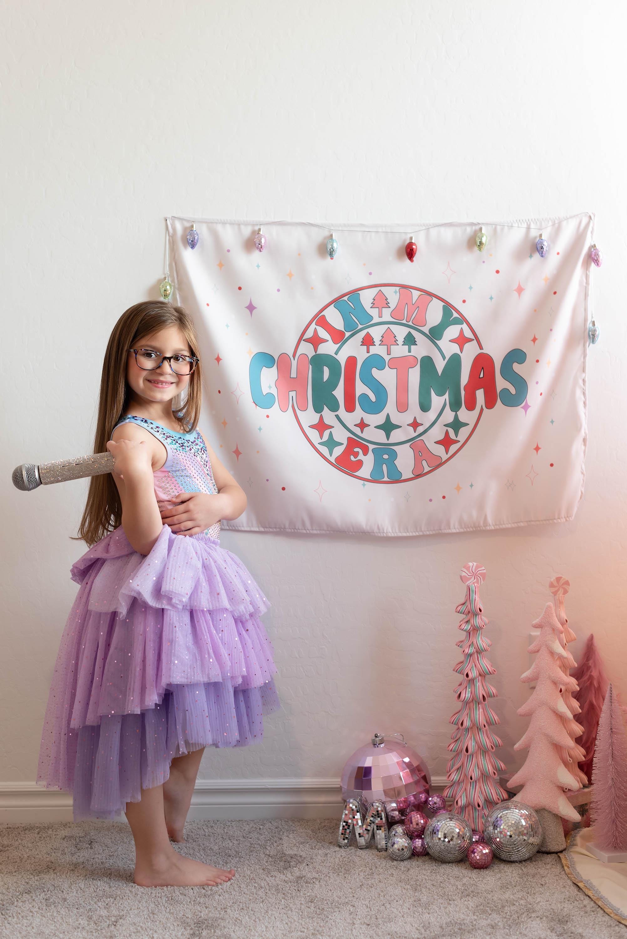Christmas Banner, In My Christmas Era, Festive Kids Fabric Tapestry,  Room Decor
