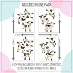 Watercolor Cow Wall Decals