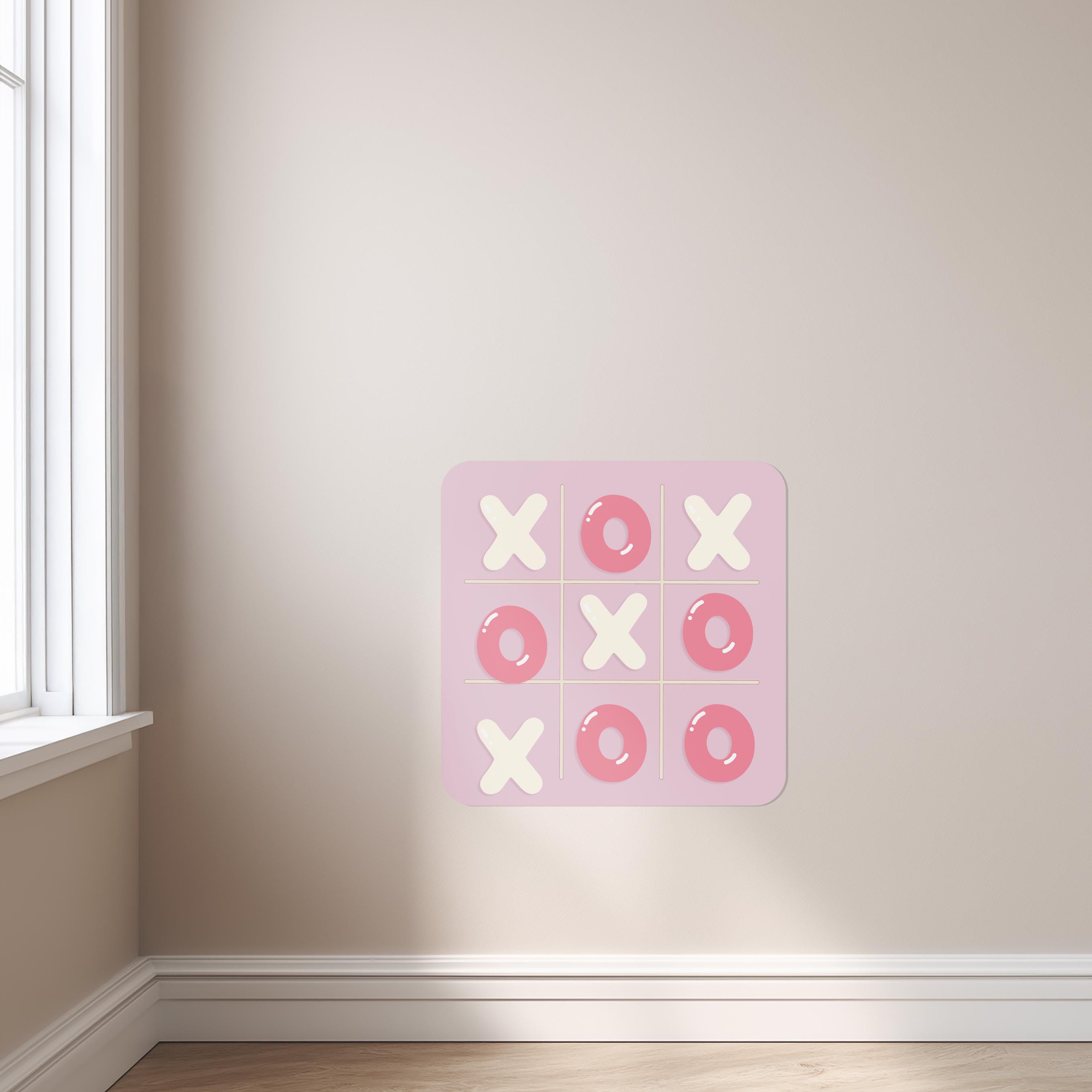 Magnet Magic Pink Tic Tac Toe Board - Magnetic Board Game for Kids