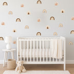 Boho Watercolor Rainbow Wall Decals