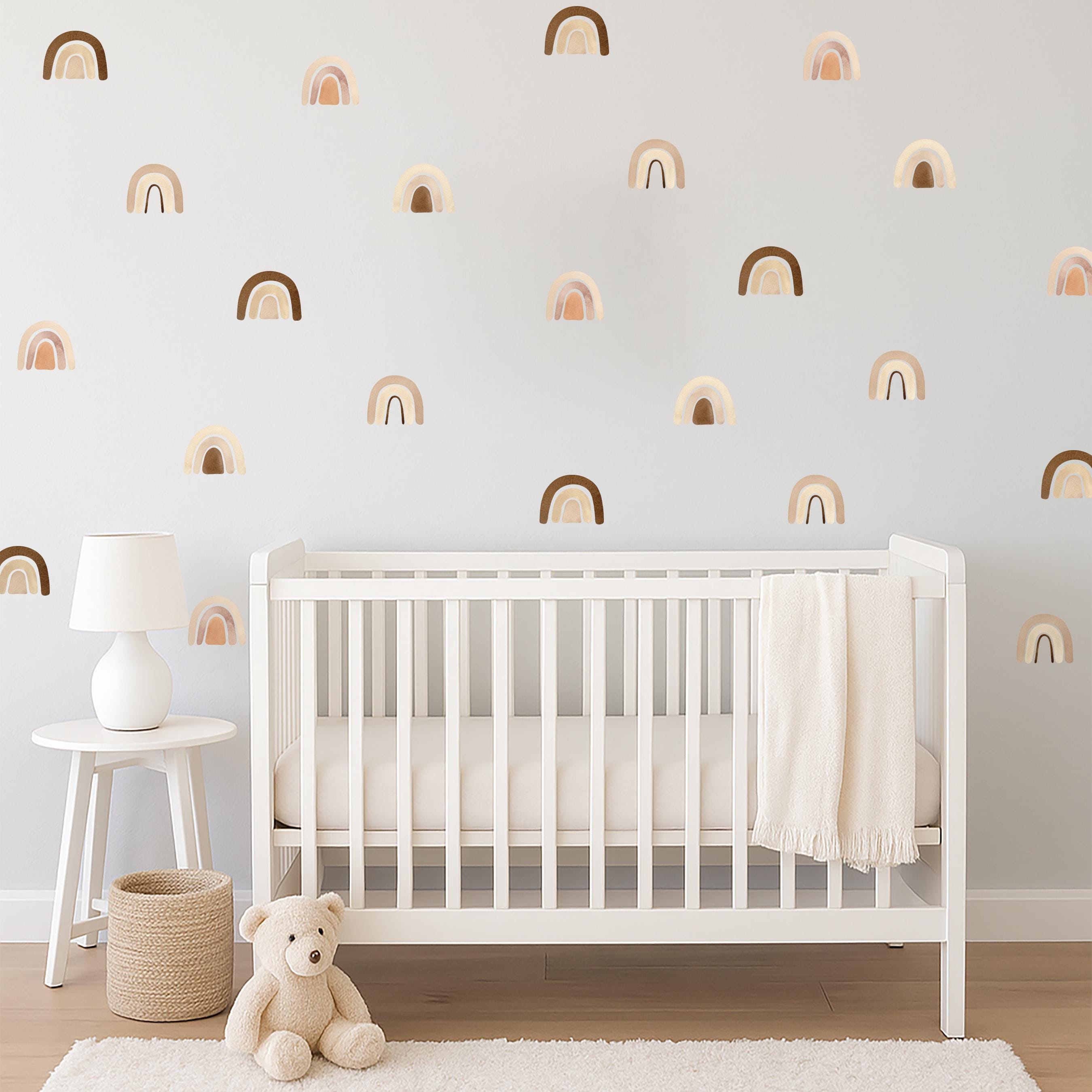 Boho Watercolor Rainbow Wall Decals