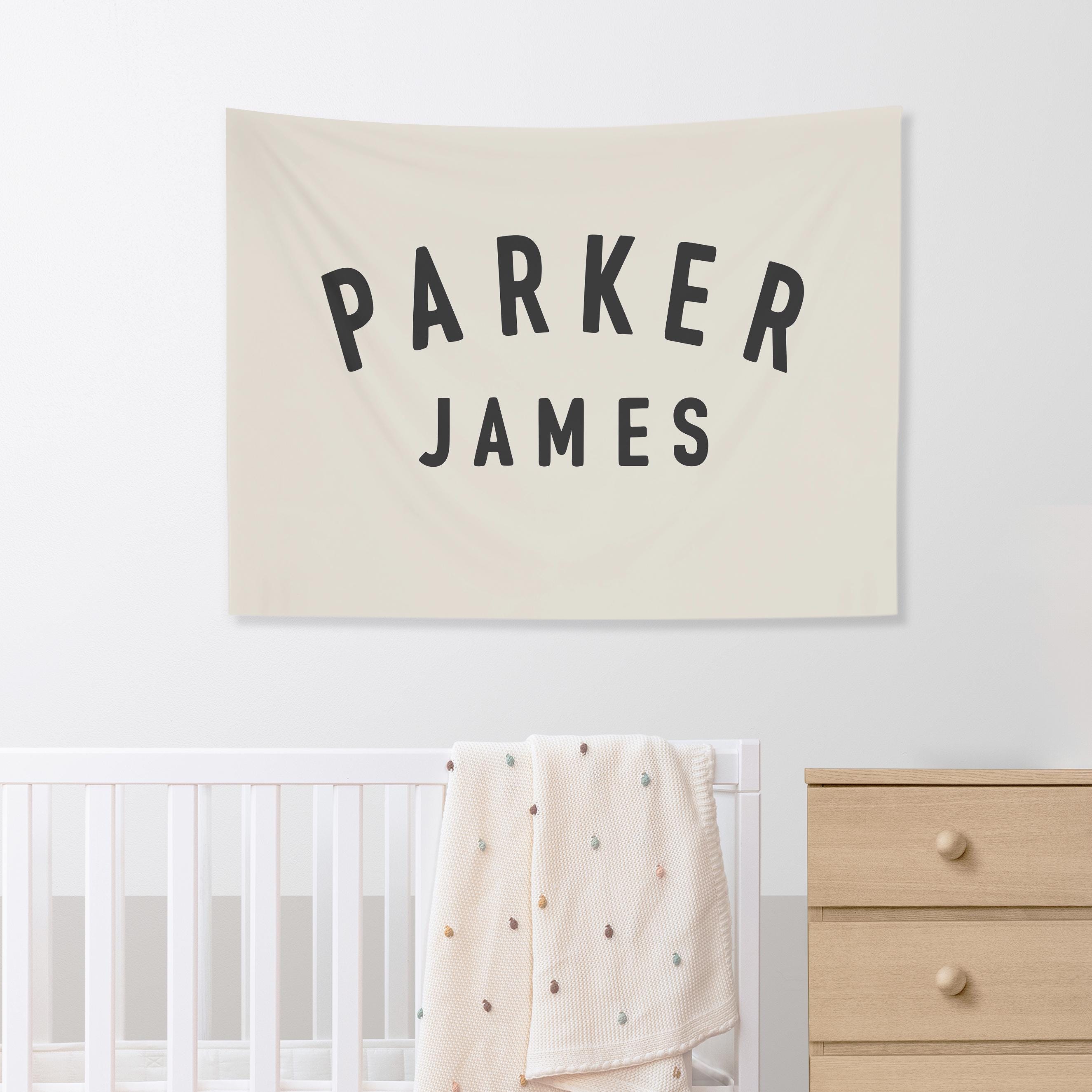 Personalized Name Banner, Custom Name Wall Art Hanging, Kids Wall Decor, Children's Wall Art