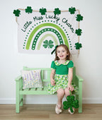Fabric Tapestry Banner, Little Miss Lucky Charm, Kids Wall Art Room Decor