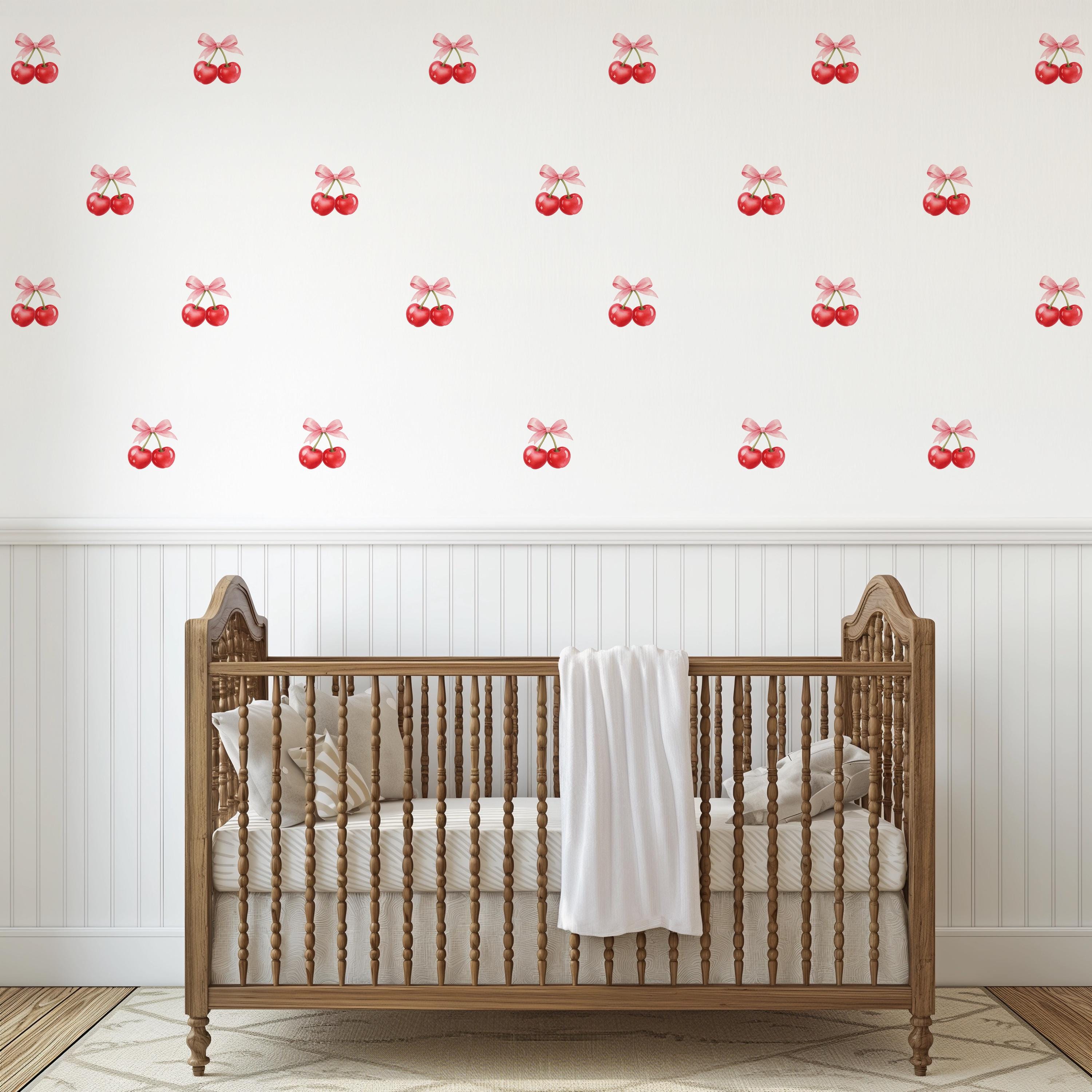 Bowtied Cherries Wall Decals