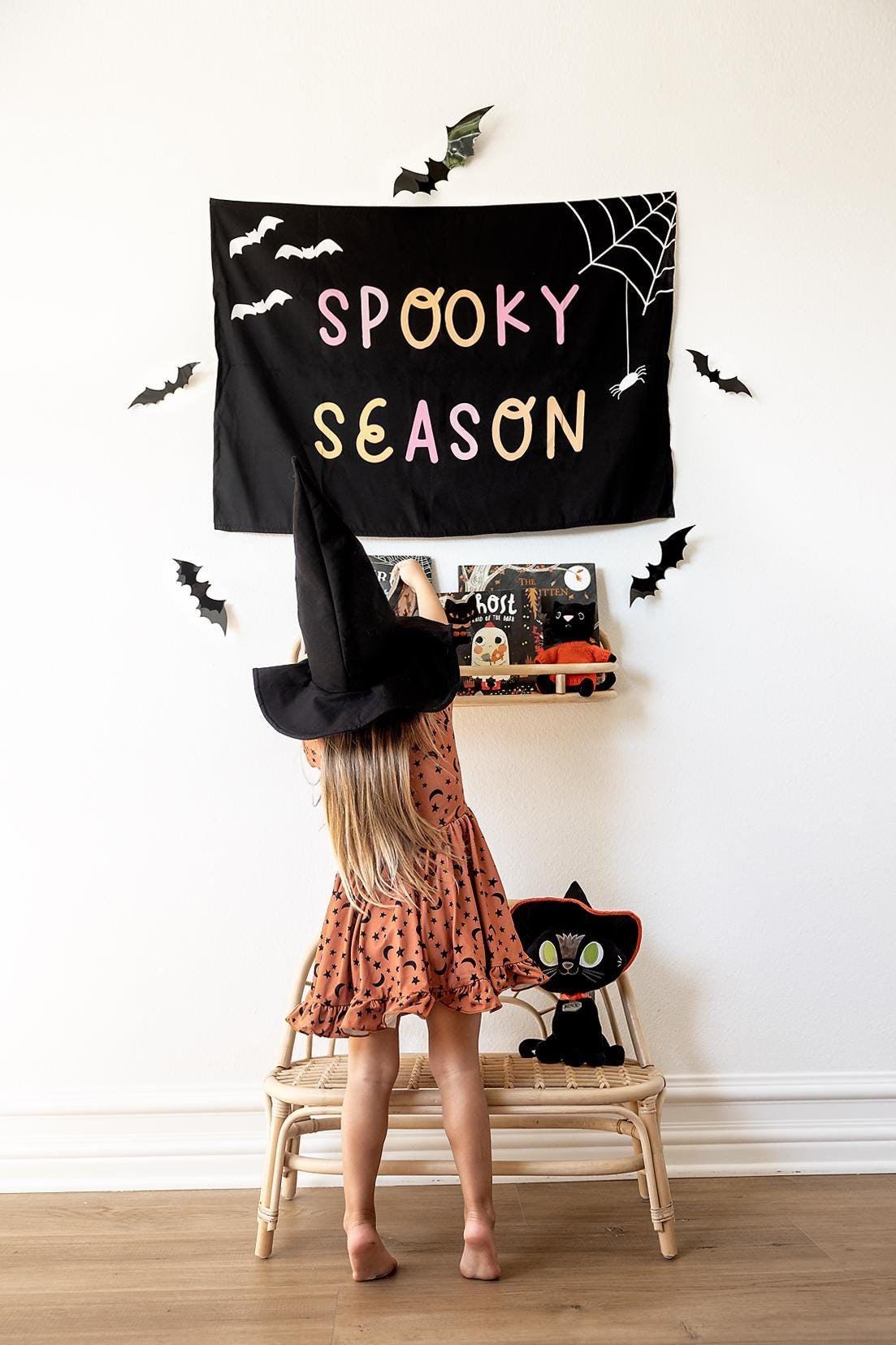Halloween Banner, Happy Halloween, Halloween Decor, Halloween Wall Art