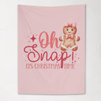 Christmas Fabric Banner: Oh Snap Gingerbread Kids Room Decor