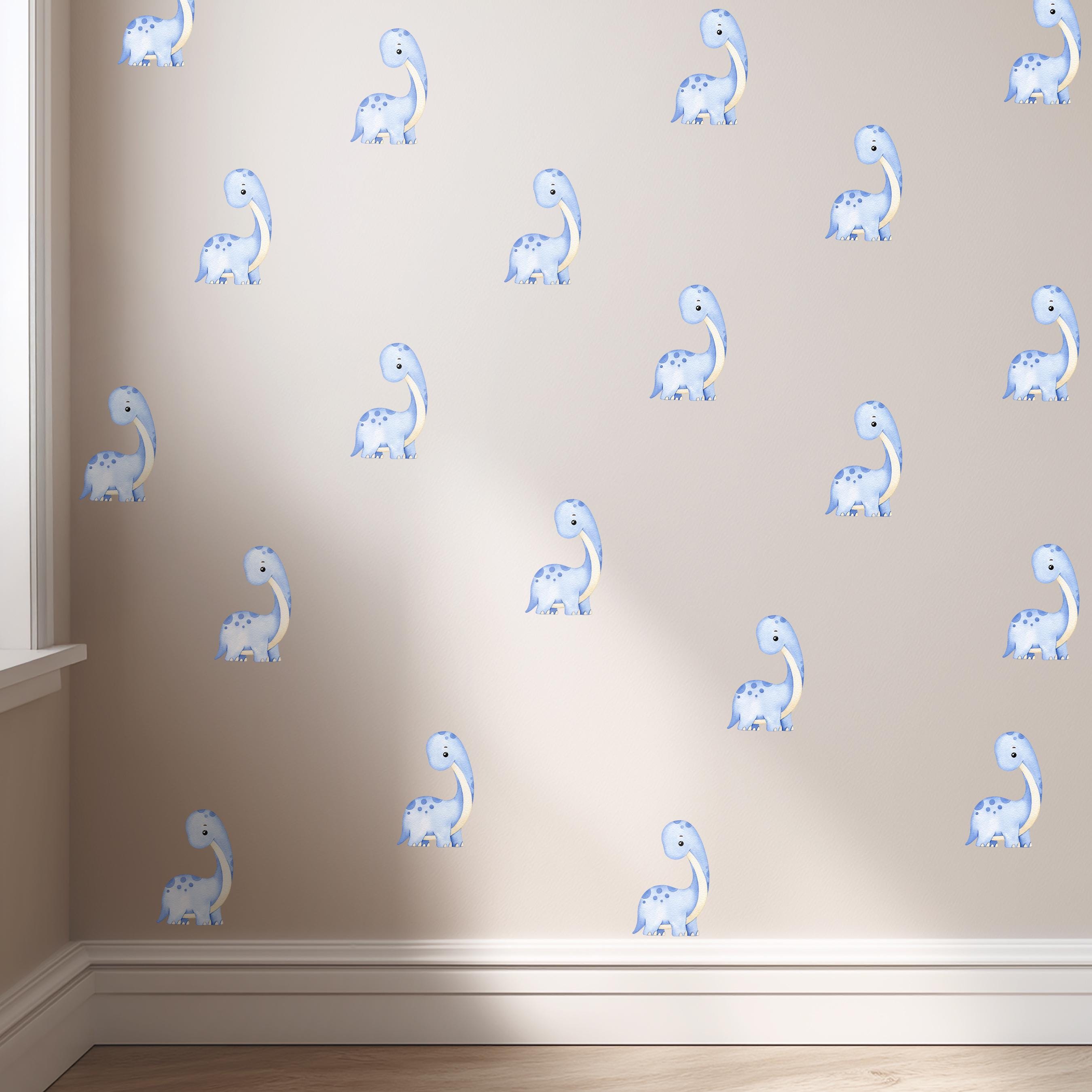 Blue Dinosaur Wall Decals