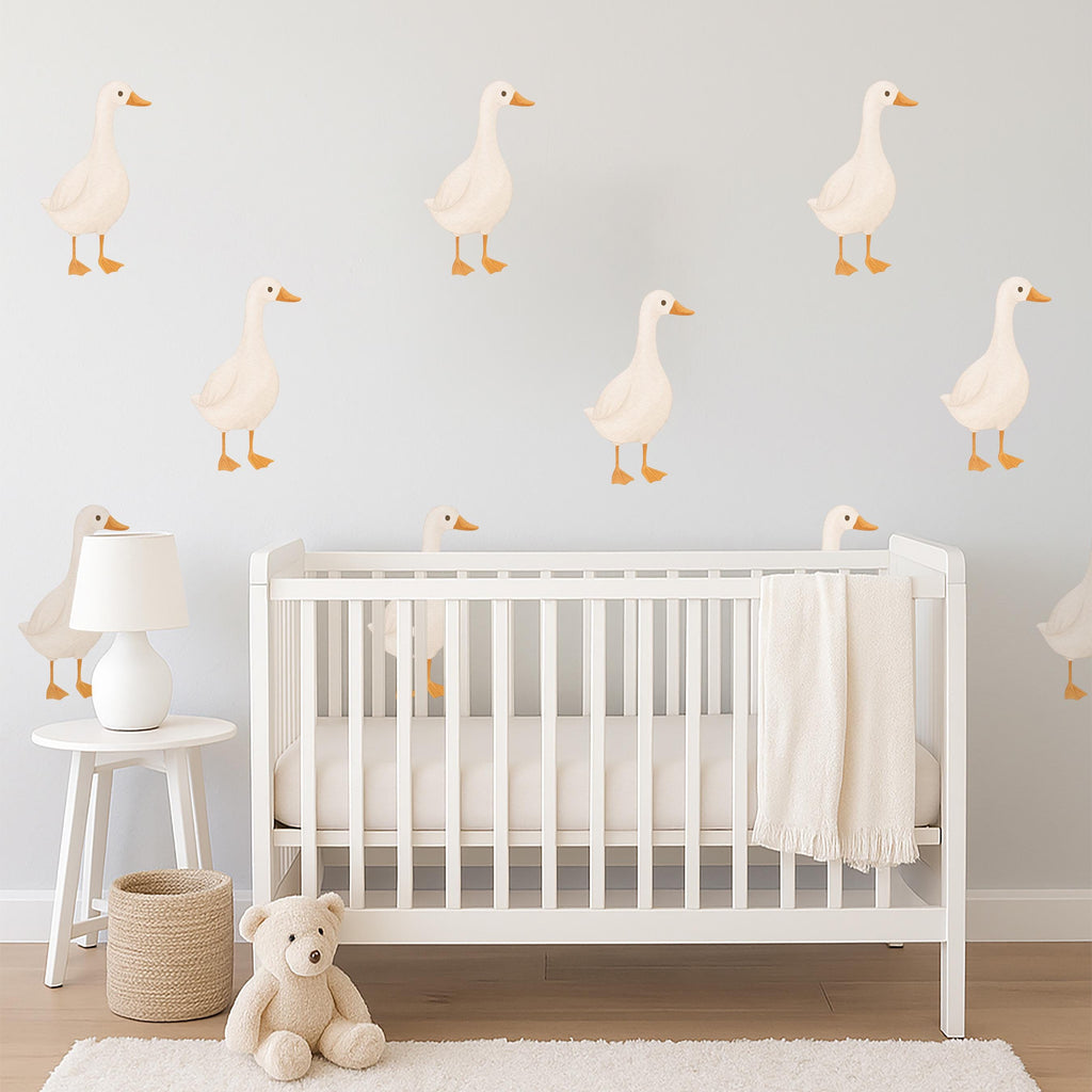 Watercolor Geese Wall Decals