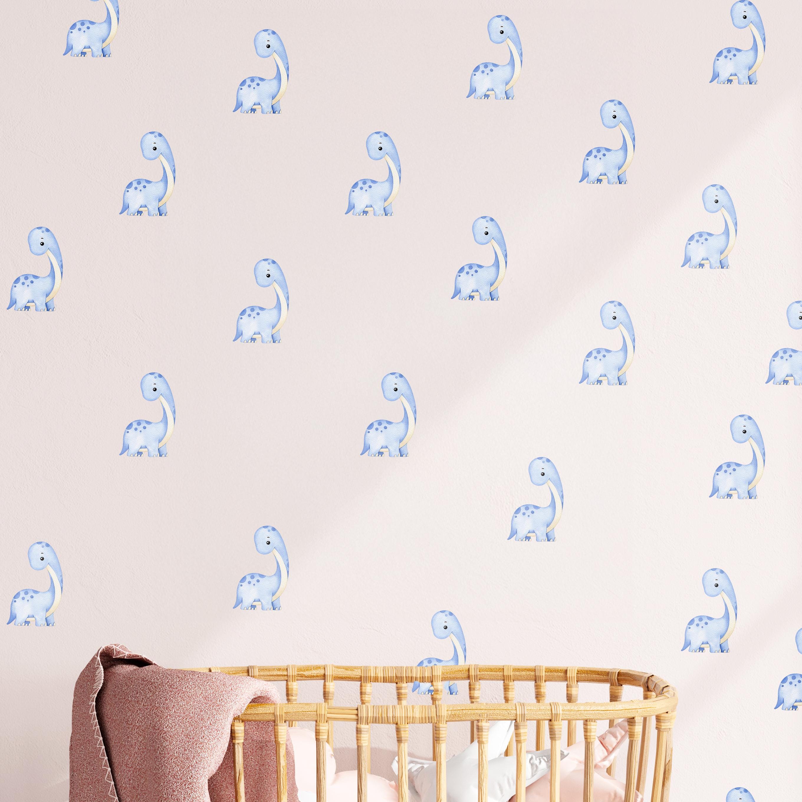 Blue Dinosaur Wall Decals