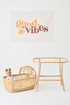 Fabric Tapestry Banner, Good Vibes , Kids Wall Art Room Decor