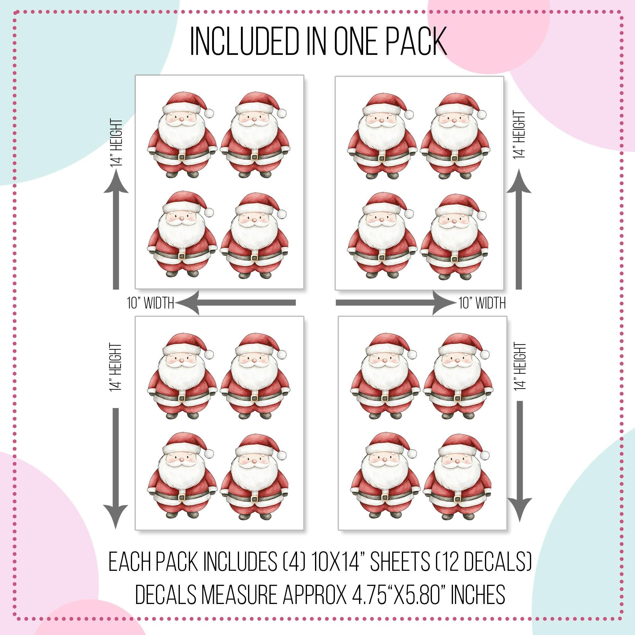 Cute Santa Wall Decals