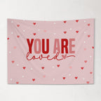 Fabric Tapestry Banner, You Are Loved, Kids Wall Art Room Decor, Children's Wall Art
