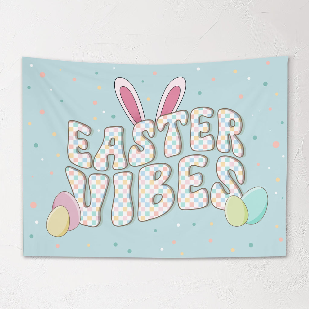 Fabric Tapestry Banner, Easter Vibes, Kids Wall Art Room Decor, Children's Wall Art