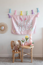 Fabric Tapestry Banner, Easter Vibes, Kids Wall Art Room Decor, Children's Wall Art