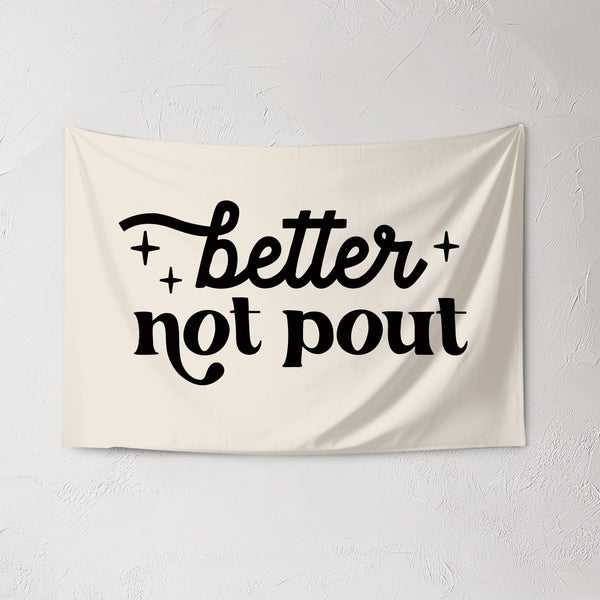 Better Not Pout Christmas Banner