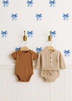 Dainty Blue Bows Fabric Wall Decals