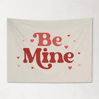 Fabric Tapestry Banner, Be Mine, Kids Wall Art Room Decor, Childrens Wall Art