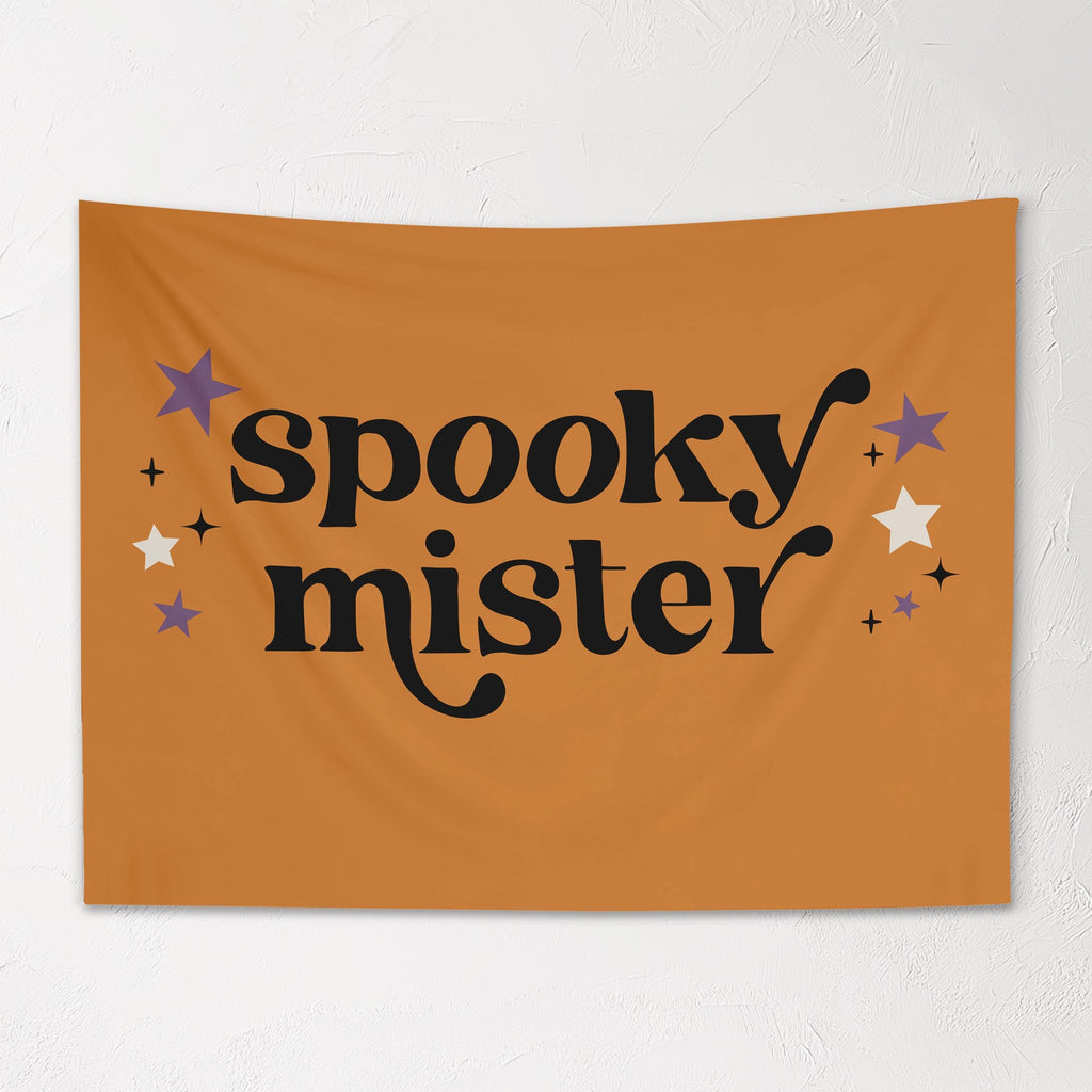 Halloween Banner, Spooky Mister, Halloween Decor, Halloween Wall Art