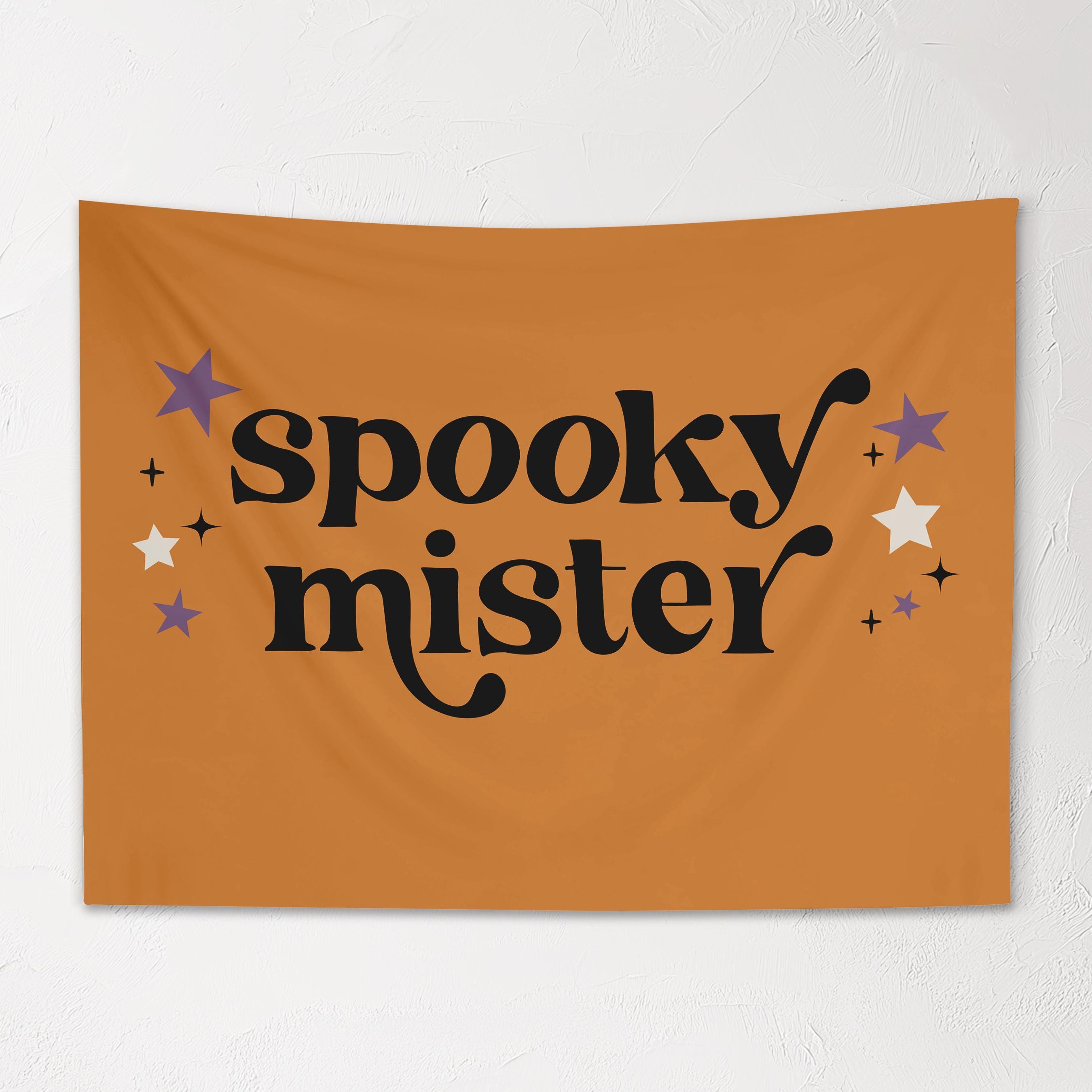 Halloween Banner, Spooky Mister, Halloween Decor, Halloween Wall Art