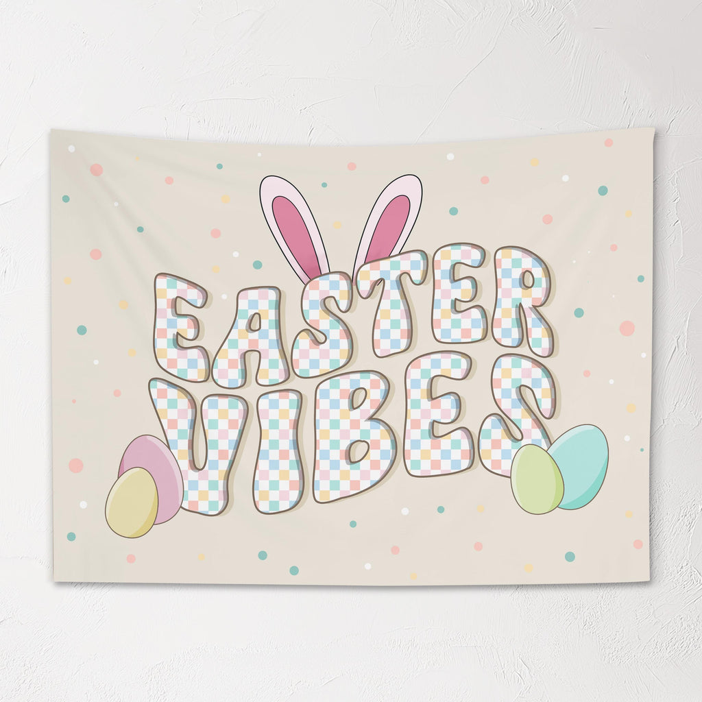 Fabric Tapestry Banner, Easter Vibes, Kids Wall Art Room Decor, Children's Wall Art