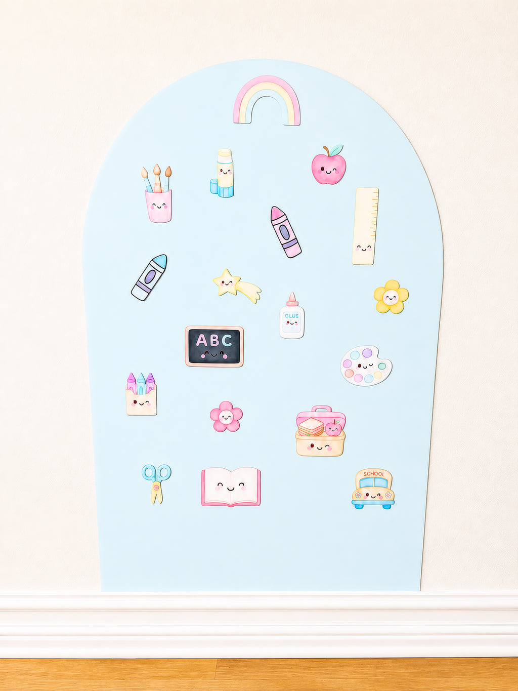Pastel School Magnet Set - Back To School Magnets For Magnet Magic Wall & More