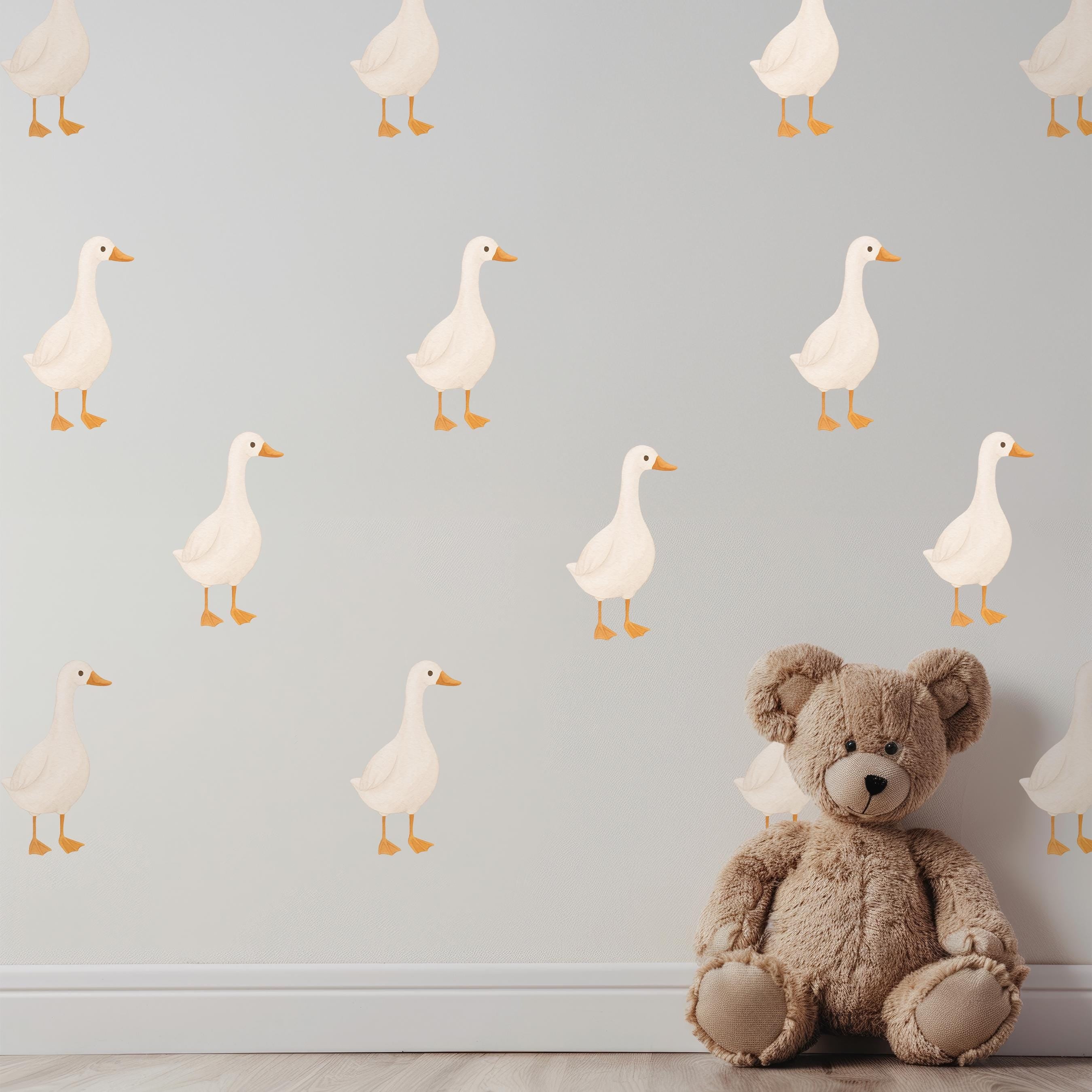 Watercolor Geese Wall Decals