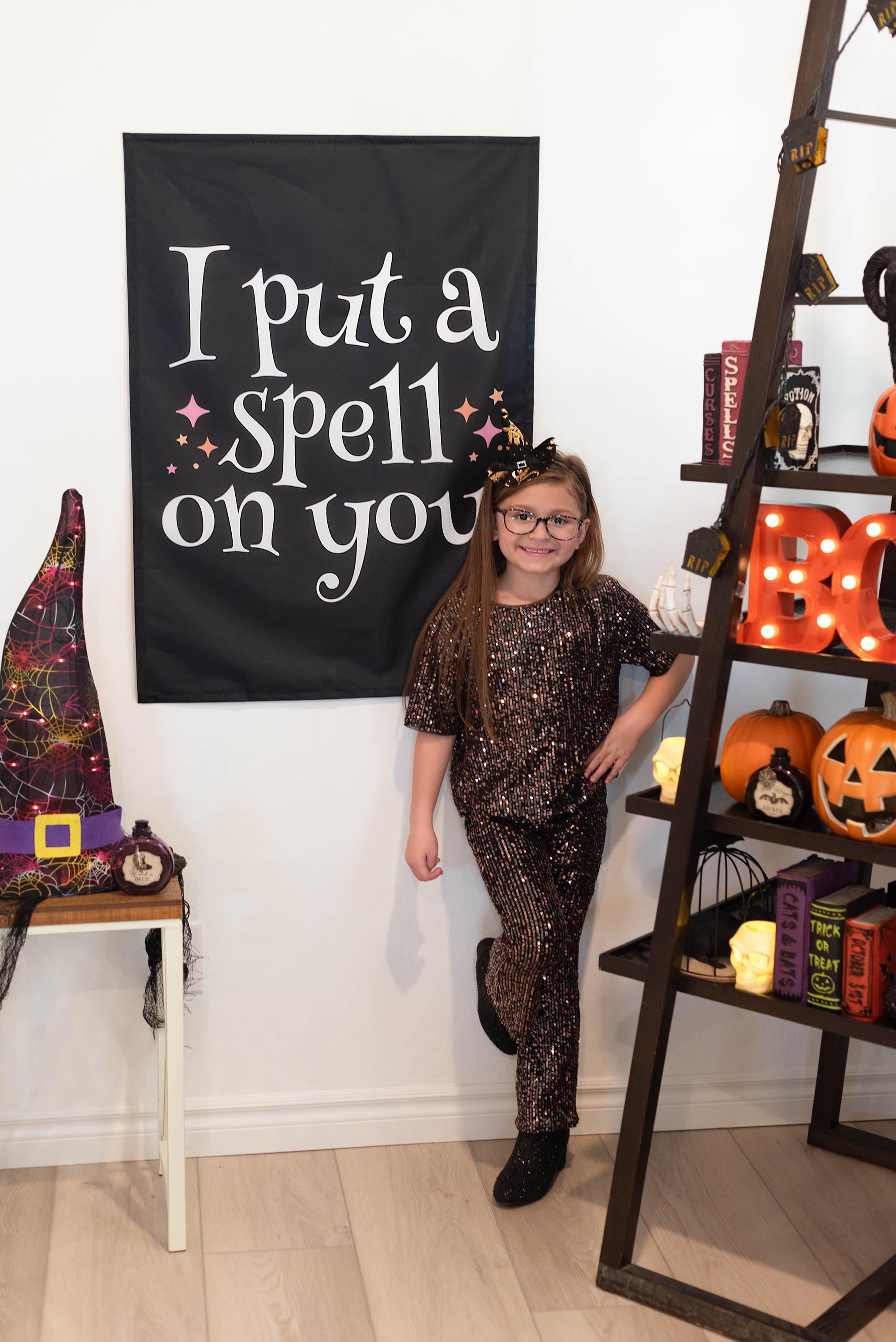 Halloween Banner, I Put a Spell on You, Halloween Decor, Halloween Wall Art