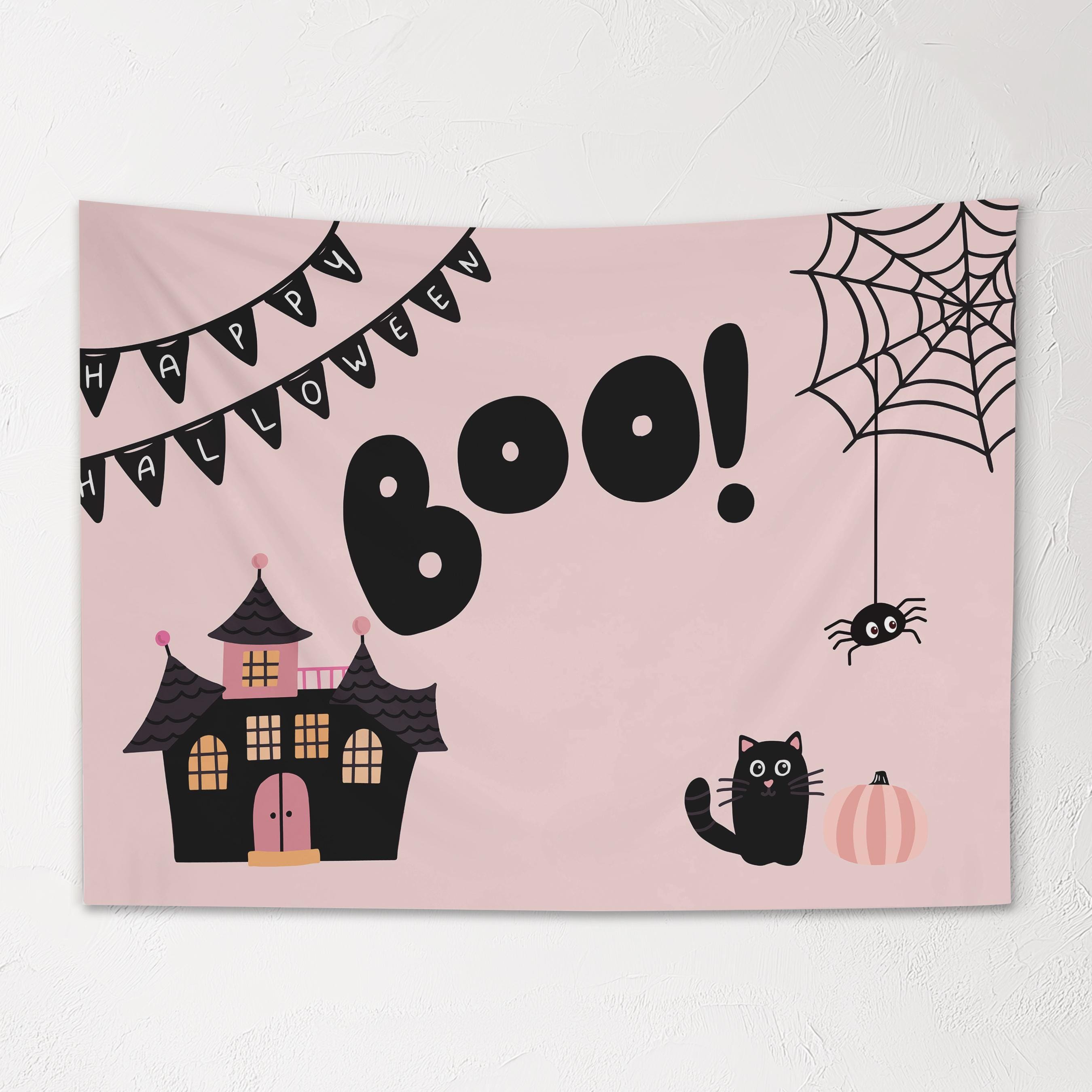 Halloween Banner, Happy Halloween Decor, Halloween Wall Art, Wall Hanging