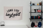 Fabric Tapestry Banner, Long Live Boyhood Original, Kids Wall Art Decor