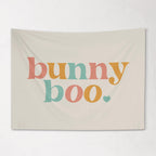 Fabric Tapestry Banner, Bunny Boo , Kids Wall Art Room Decor, Children's Wall Art