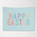 Fabric Tapestry Banner, Happy Easter, Kids Wall Art Room Decor, Children's Wall Art