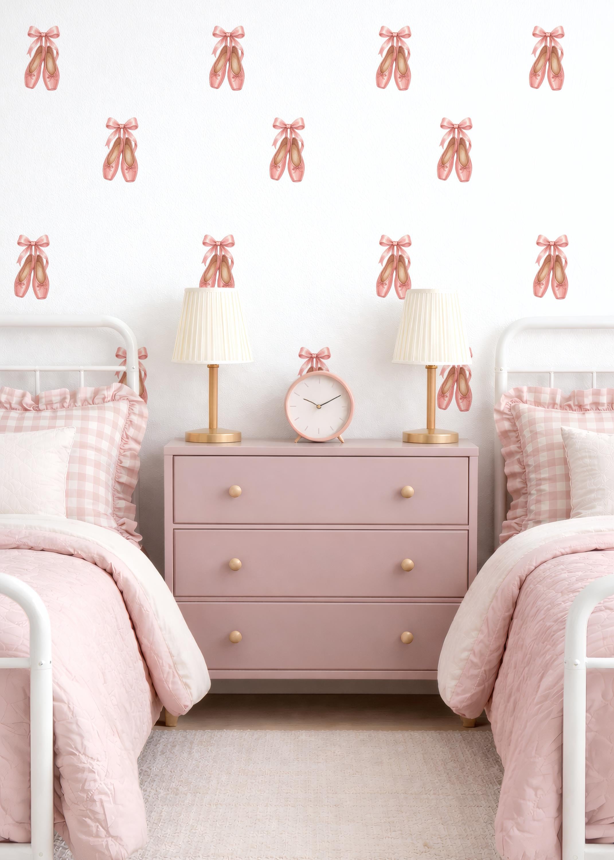Ballerina Slippers Wall Decals