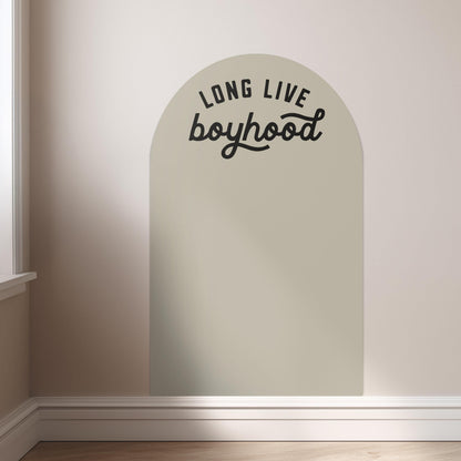 RTS Mini Magnet Magic Arch - Long Live Boyhood - Cream & Army Green Available - Magnetic Wall Decal for Kids