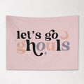 Halloween Banner, Lets Go Ghouls, Halloween Decor, Halloween Wall Art