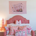 Halloween Banner, Good Witch, Happy Halloween Decor, Pink Halloween Wall Art