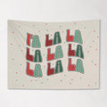 Christmas Banner, Fa La La La La, Festive Kids Fabric Tapestry, Wall art Room Decor