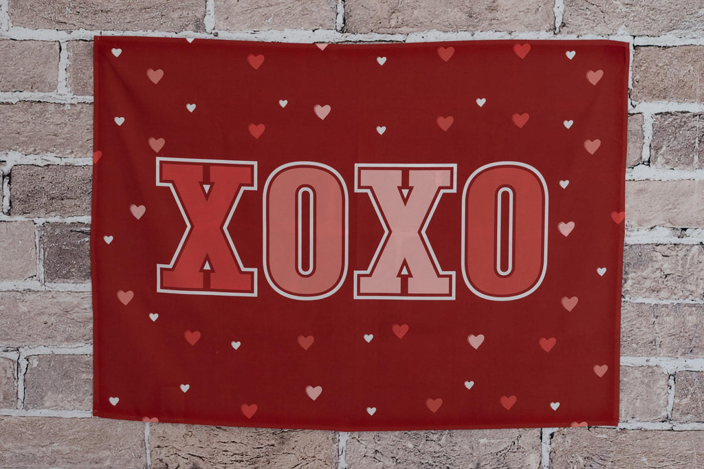 XOXO Fabric Tapestry Banner: Kids Room Wall Decor, USA Made