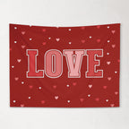 Fabric Tapestry Banner, Love, Kids Wall Art Room Decor, Childrens Wall Art
