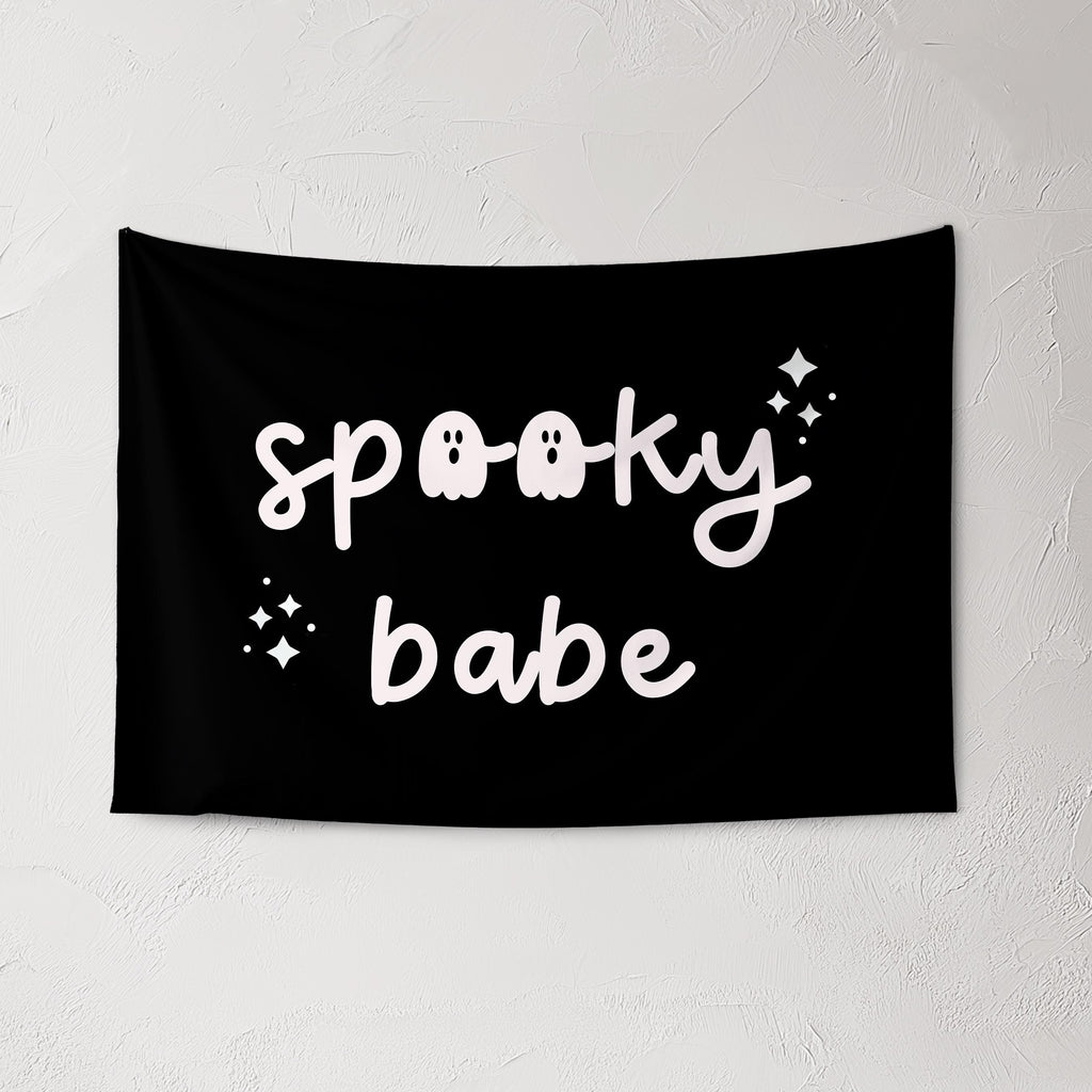 Halloween Banner, Spooky Babe, Halloween Decor, Halloween Wall Art