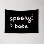 Halloween Banner, Spooky Babe, Halloween Decor, Halloween Wall Art