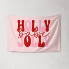 Holly Jolly Babe, Kids Fabric Tapestry