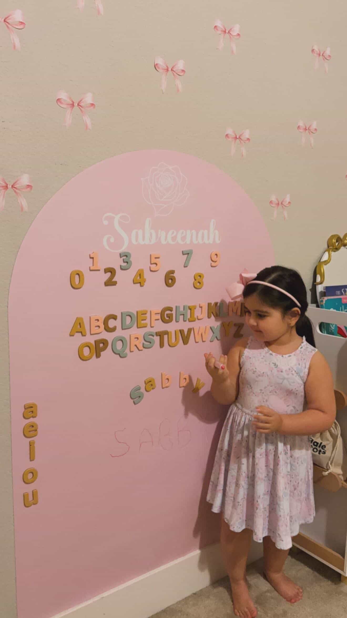 Girls Personalized Playroom Magnet Magic Arch