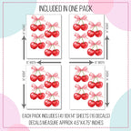 Bowtied Cherries Wall Decals
