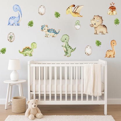 Dinosaur Nursery Wall Decals, Baby Boy Dinos, Kids Room Wall Art