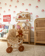Red Santa Wall Decals