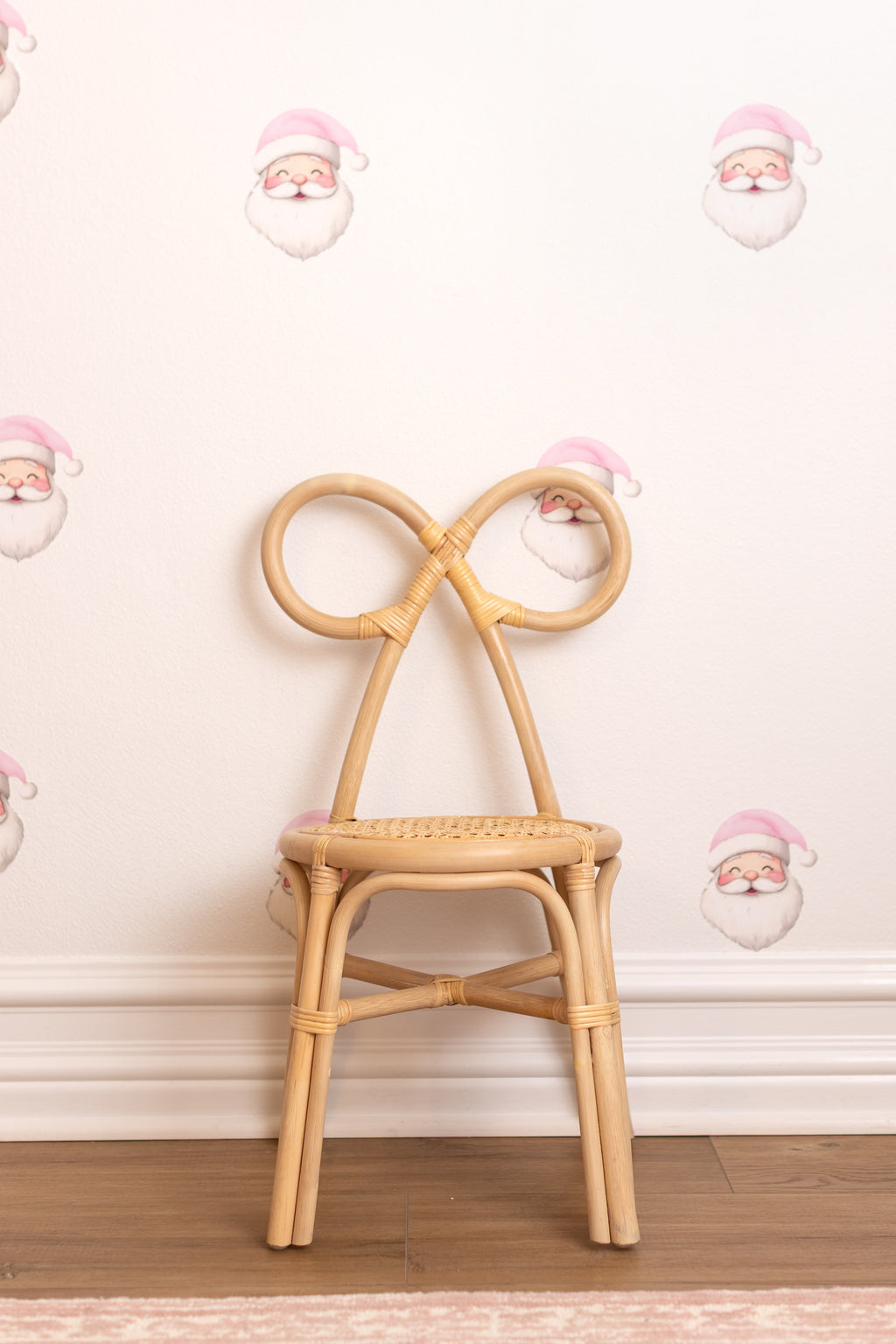 Pink Santa Wall Decals