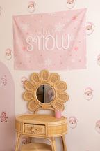 Pink Santa Wall Decals