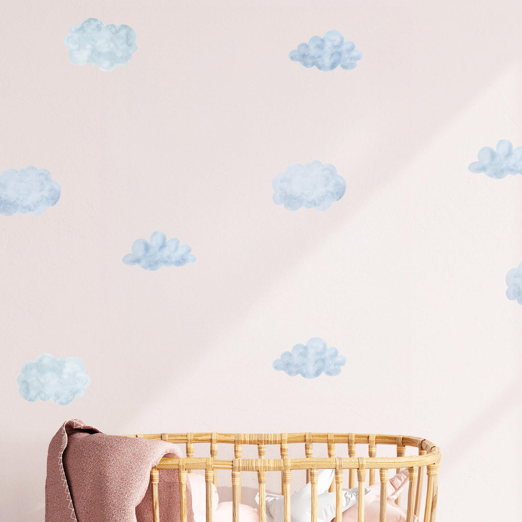 Watercolor Clouds Wall Decals