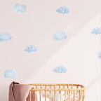 Watercolor Clouds Wall Decals